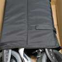 45.5" L Kitsure Collapsible Wagon - Heavy Duty Foldable Wagon with 440lbs Capacity, Adjustable Handle, Shopping Cart with Wheels for Camping, Groceries, Black, 45.5" x 24.0" x 38.0"