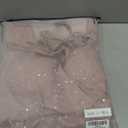 Mgiacy Women's Sequin Wrap Gown Dusty Pink Large