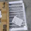 keny 29.7"-46" Baby Gate for Stairs, Auto Close Dog Gates for Doorways, Pressured Mounted No Drilling Pet Gate Extra Wide, Easy Walk Thru Stair Gate, 30" Tall, White