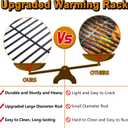 G515-00B8-W1 Warming Rack Grill Replacement Parts for Charbroil Upper Rack 463244012 463215513 463215515 463257110 463270912 463215514 463244011 463225315 463257111 Warming Shelf Grate Swing Away Grid