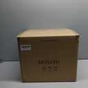 MONITO Ceramic Dinnerware 16 Pieces Dinner Set,Plates Pasta Bowls Cereal Bowls Reactive Change Glaze Dish Sets, Modern Stoneware Dishes,Gift, Creamy white