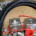 2 Pack 3 Way Hydraulic Diverter Valves Kit for 1-2 Ton Mini Excavators, with 31 inch Hydraulic Hoses, Quick Connectors & Auxiliary Connector. Excavator Attachments Fit M14 Hose, 10 x 14 x 3 inches