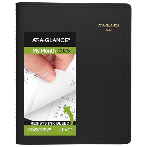 AT-A-GLANCE 2026 Planner, Monthly, 15-Month, 9" x 11", Large, Black (702600526)