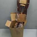 Gilprop 30 Packs Bouquet Bag Kraft Paper Flower Gift Bags with Handle Bouquet Bag Box with Waterproof Lining for Birthday Wedding Party Favors (11.8 x 3.5 x 2.5 Inch,Brown)