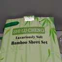 4 Piece King Sheet Set, 100% Rayon Derived from Bamboo, Cooling & Breathable, Soft Silky Deep Pocket up to 16", Hotel Luxury Bedding for Hot Sleepers, Beige