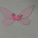 quescu Fairy Wings for Adults,Butterfly Wings for Girls,Angel Wings,Fairy Costume for Women Halloween Dress Up Party Favor (Pink)