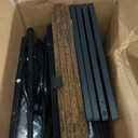 Huuger Nightstands Set of 2, Night Stand with Charger Station, 2 Drawer Side Table with Open Shelf, USB-C Port, End Table for Small Spaces, X Shaped Side Rail, Black