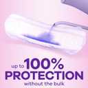 Always Discreet Incontinence Pads for Women with Bladder Leaks, Sensitive Skin Pads Moderate Absorbency, Regular Length, 57 Count