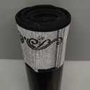 Black and White Kitchen Rugs,Non Skid Washable Microfiber mats for Kitchen Floor, Kitchen Rules Theme Cushioned Runner Rug Decor Sets of 2,Size 17"x 47"+17"x 30"