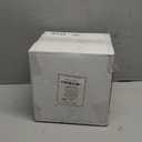 Nervure 100Pcs White and Gold Plastic Plates - 7.5inch Gold Disposable Plates - Heavyweight Plastic Dessert Plate for Wedding & Party