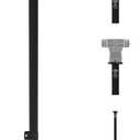 IFOOTAGE Round Base Monopod RB-A300,Live Studio Small Footprint Monopod,1/4" & 3/8" Mount Adapter and Conversion Screw,Aluminium Alloy Stable Structure,24"/61~59.5"/151cm