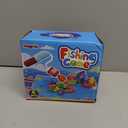 Montessori Toys for 1 Year Old, Toddler Fishing Game with Stacking Cups, Learning Educational Toys for 1 2 Year Old Boy Girl Birthday Gifts, Baby Toy 12-18 Months, Sensory Sorting Toy for Toddlers 1-3