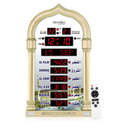 Azan Clock for USA-Athan Wall Clock-Prayer Islamic Clock,Read Home/Office/Mosque Digital Azan Clock-Ramadan Eid Gifts Gold