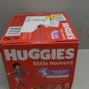 Huggies Size 8 Diapers, Little Movers Baby Diapers, Size 8 (46+ lbs), 76 Count (2 Packs of 38)