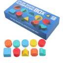 Vodolo Shapes and Colors Sorting Toy for Toddlers 13,Kids Learn Color Discovery Boxes Shape Sorters Preschool Classroom Must Haves Sensory Toys,Color Matching Learning Activities Games