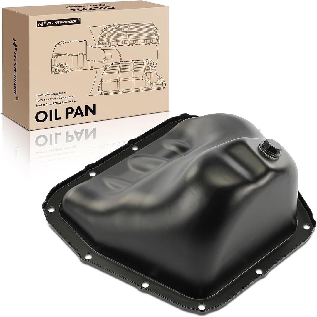 A-Premium Engine Oil Pan Sump with Drain Plug Compatible with Subaru Forester 2014-2018, WRX 2015-2020, 2.0L, Replaces 11109AA230, 11109AA231