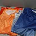 2 Pack Men's Sun Protection Long Sleeve Swim Shirts UPF 50+ Loose Fit Rash Guards Fishing Quick Dry Clothing (Medium, Gradient Blue/Orange)