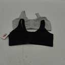 Fruit of the Loom Women's Multi-Pack Front Closure Cotton Bra (36, Black Hue/Heather Grey 2-pack)