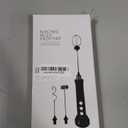 Rechargeable Milk Frother Handheld with 3 Detachable Stainless Steel Whisks, 3 Speed Adjustable Electric Whisk Foam Maker, Handheld Drink Mixer, Frother Wand for Coffee, with Storage and Charging Base (Black)