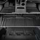 Floor Mats for Toyota Sienna 2021-2026, All Weather Floor Mats Lower Trunk Cargo Liner Accessories, Full Coverage Set (Fit 7 Sests)