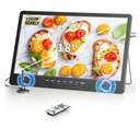 Desobry 18 Inch Portable TV with Antenna, Small TV with 1080P HDMI Input, AV Input, USB Port, Built-in Stand, Small Portable T V for Kitchen Bedroom Camping RV, Remote,