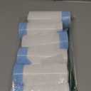 Small Trash Bags 3.5 Gallon, 100 Pcs Bathroom Garbage Bags, Blue Strap 3 Gallon Trash Bag Kitchen Garbage Bags(White) With Drawstring Quickly Pack Garbage