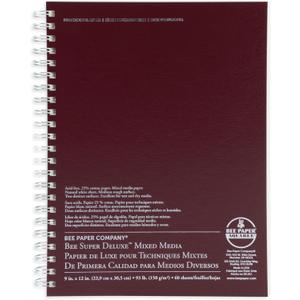 Bee Paper - 9"x 12" Super Deluxe Mixed Media Sketching Pad, 60 Sheets Bee Paper - 9"x 12" Super Deluxe Mixed Media Sketching Pad, 60 Sheets