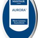 Mayfair Aurora Slow Close Toilet Seat, Easy Clean Hinges and Adjustable Perfect Fit Plastic Seat, Made in USA, Elongated, White