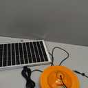 96 LED Solar Grow Lights Battery Powered, Full Spectrum Hanging Grow Light for Indoor Outdoor Plants with Timer, Solar Plant Lamp for Greenhouse with Remote Control, 2 Charging Way, 16.6FT Cord