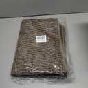 Long Bathroom Rugs Non Slip Washable, Rubber Bath Mats for Bathroom,Quick Dry,Super Absorbent Ultra Thin Bath Mat Low Pile Bath Floor Mat Fit Under Door,Shower,Sink, Brown, 24"x47" (2' x 3'11" (Rectangular))