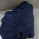 Bedsure GentleSoft Fuzzy Faux Fur Twin Blanket, Navy Blue Cozy Gifts for Men, Soft Sherpa Fleece Plush Warm Minky Thick Blanket Twin Size for Bed, Navy Dorm Decor Blue Gifts for Boys, 60x80