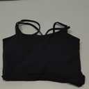 Aoxjox Women's Workout Sports Bras Fitness Yoga Crop Tank Metamorph Twist Back Cami, M