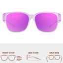 BIRCEN Polarized Fit Over Sunglasses: 0.75 oz TR90 Over-Glasses Sunglasses