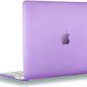 UESWILL Smooth Soft Touch Matte Hard Shell Case Cover Compatible with MacBook 12 inch with Retina Display (Model: A1534) + Microfibre Cleaning Cloth, Purple