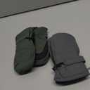 SATINIOR Kids Snow Mittens Waterproof Winter Ski Gloves Warm Thicken Snow Gloves for Girls Boys (3-5 Years, Green,Drak Grey)