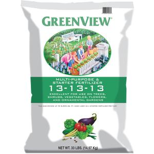 GreenView Multi-Purpose Fertilizer - 33 lb. Bag - NPK 13-13-13