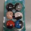 Helmet Toothbrush Covers Caps, Toothbrush Head Protector for Household Travel, Fits Most Manual and Electric Toothbrushes, 6 Count (Black, White, Grey, Blue, Pink, Red)