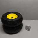 AR-PRO (2-Pack) 13x5.00-6 Front Tire and Wheel Assembly - Replacement Tubeless Turf Tire with Rim for Riding Lawn Mower - 3"-6" Offset Hub and 3/4" or 5/8" Bushings, 300 lbs Load (Yellow)