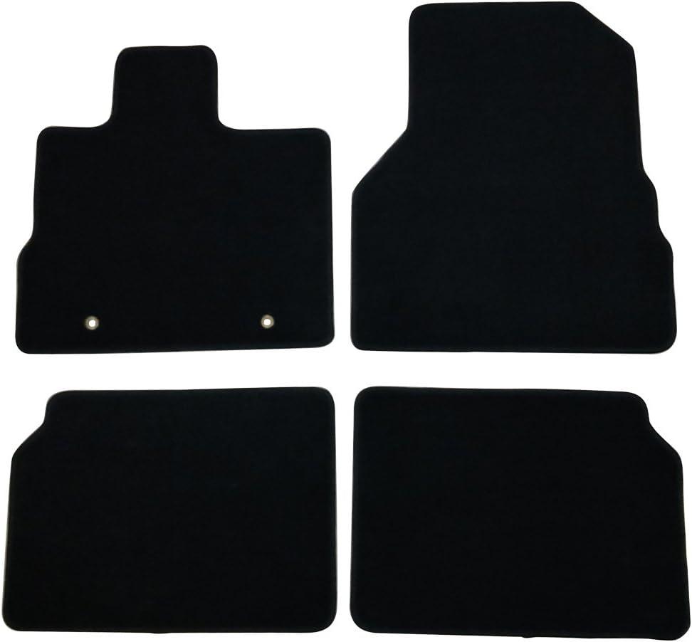 Floor Mats Compatible with 10-17 Chevy Equinox, Black Nylon Flooring Protection Interior Carpets by IKON MOTORSPORTS, 2011 2012 2013 2014 2015 2016