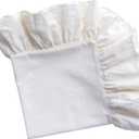 2 TABLECLOTHS, With ruffles, Size 84x63inc, White