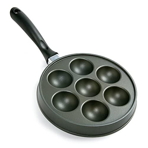 Norpro Nonstick Stuffed Pancake Pan, Munk/Aebleskiver/Ebelskiver 16.5″ x 9″ x 1.25″