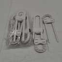 Jetec 10 Pieces Cabinet Locks for Babies, U-Shaped Proofing Drawers Safety Child Locks Adjustable, Easy to Use Childproof Latch for Knob Handle on Kitchen Door Storage Cupboard Closet (White)