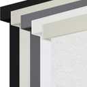 Cordless Blackout Roller Shades Blinds for Windows Free-Stop,Pull Down Room Darkening with Valance,Thermal Insulated Woven Fabric Window Door Blinds for Home,Office,Linen 34.5" W x 72" H