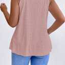 ZAFUL Plus Size Camisole Top for Women Summer Casual Ring Connected Sleeveless Tank Tops (X-Large, Haze Pink)