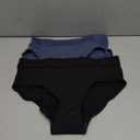 Thinx for All Period Underwear, Everyday Comfort Brief, Holds Up to 12 Regular Tampons*, Period Panties, Leakproof, Reusable & Controls Odor, Black + Storm with Lace, 2 Pack, S