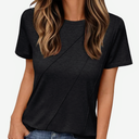 AUTOMET Womens Summer Tops Workout Shirts Beach Vacation Outfits Business Tshirts Dressy Fashion Spring Clothes 2025, Size L