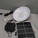 Solar Shed Light Indoor Outdoor, 2000LM Daytime Pendant Light with Pull String, Dusk to Dawn, 3 Lighting Modes Solar Lights Indoor, IP65 Waterproof for Barn, Gazebo, Shop, Garage (Pack of 1)