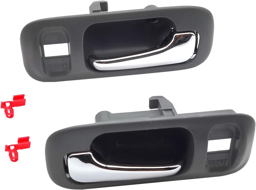 Interior Door Handles for Honda CR-V 1997 1998 1999 2000 2001, Front Left Driver & Right Passenger Side Replaces 72124-S10-A11ZA,72164-S10-A11ZA, Gray