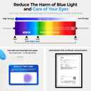 Anti Blue Light & Anti Glare Screen Protector,27-28 Inch Monitor Screen Protector for Eyes Strain,Hanging Computer Screen Blue Light Blocker for LCD TV PC Monitors(1 Pack: 27"-28" Diagonal)