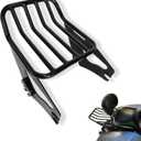 Detachable Two-Up Luggage Rack Mounting Rack Tour Pack Mount Compatible with 2009-2024 Harley Touring Road King Ultra CVO Limited Street Glide Road Glide Electra Glide Black